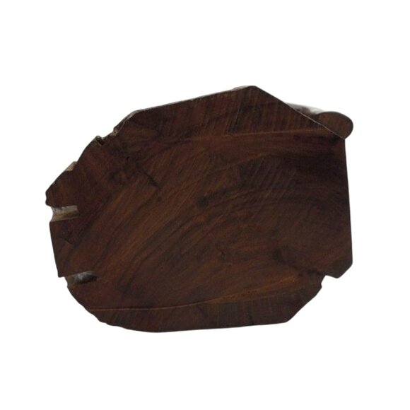 WOODEN HORSE Rearing Figurine Prancing Brown Sculpture Vintage 13" - Picture 10 of 12